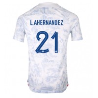 Billiga Frankrike Lucas Hernandez #21 Borta fotbollskläder VM 2022 Kortärmad